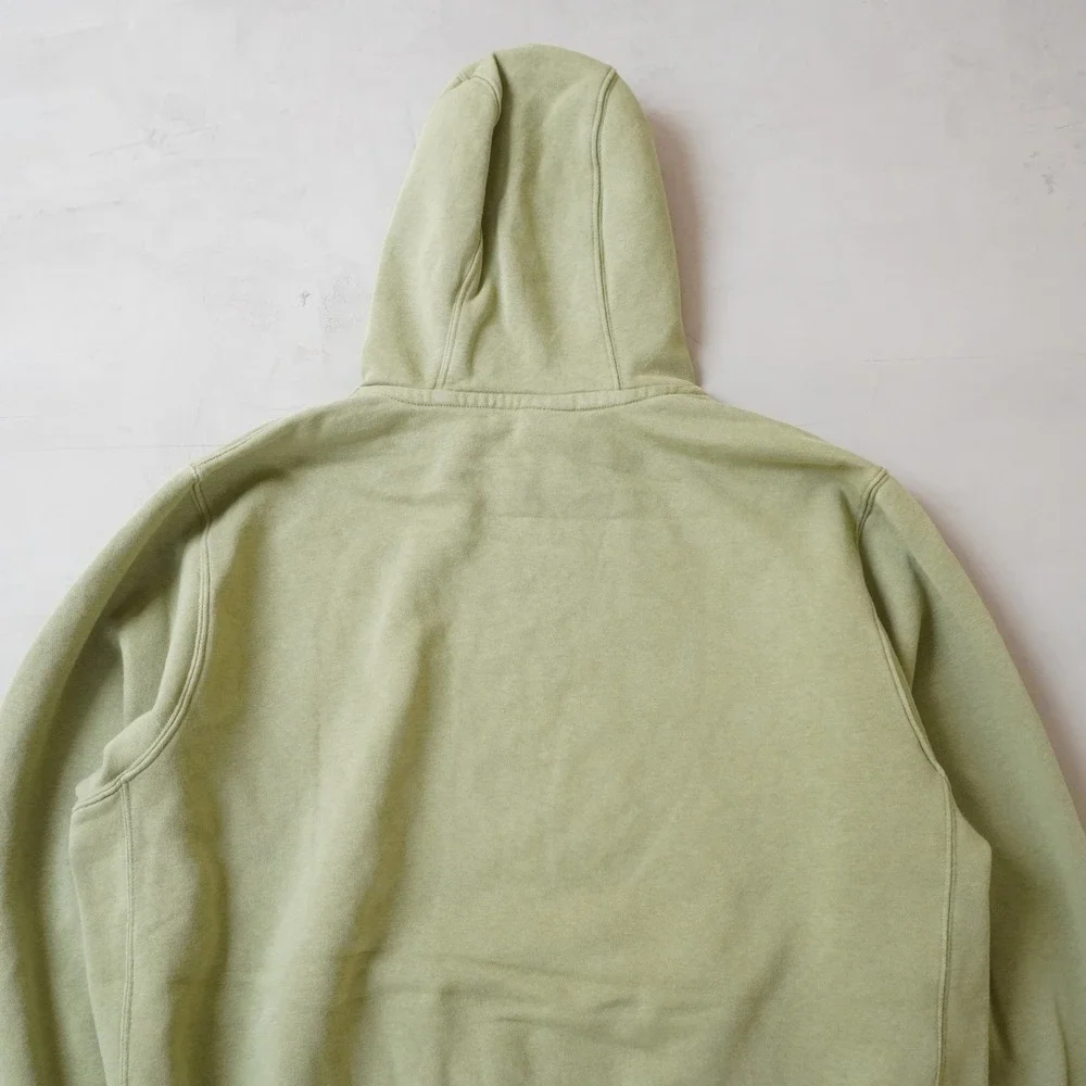 Nike Sportswear Club Fleece Hoodie Mens Large Olive Green Futura Logo Pullover